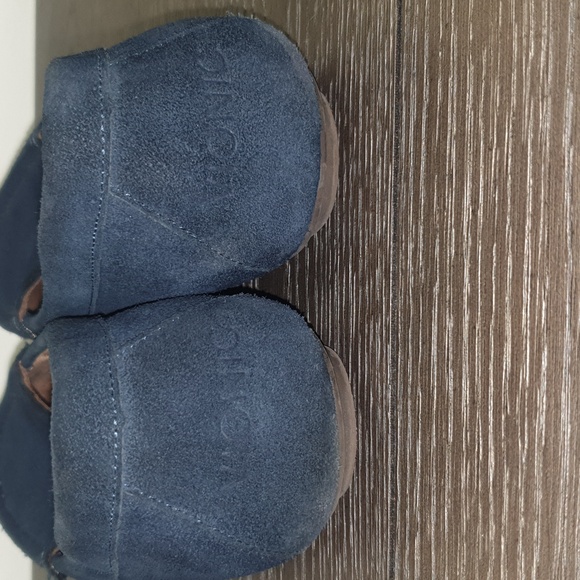 Vionic Debbie slip Navy Blue Suede Leather comfort Flats - Picture 5 of 7